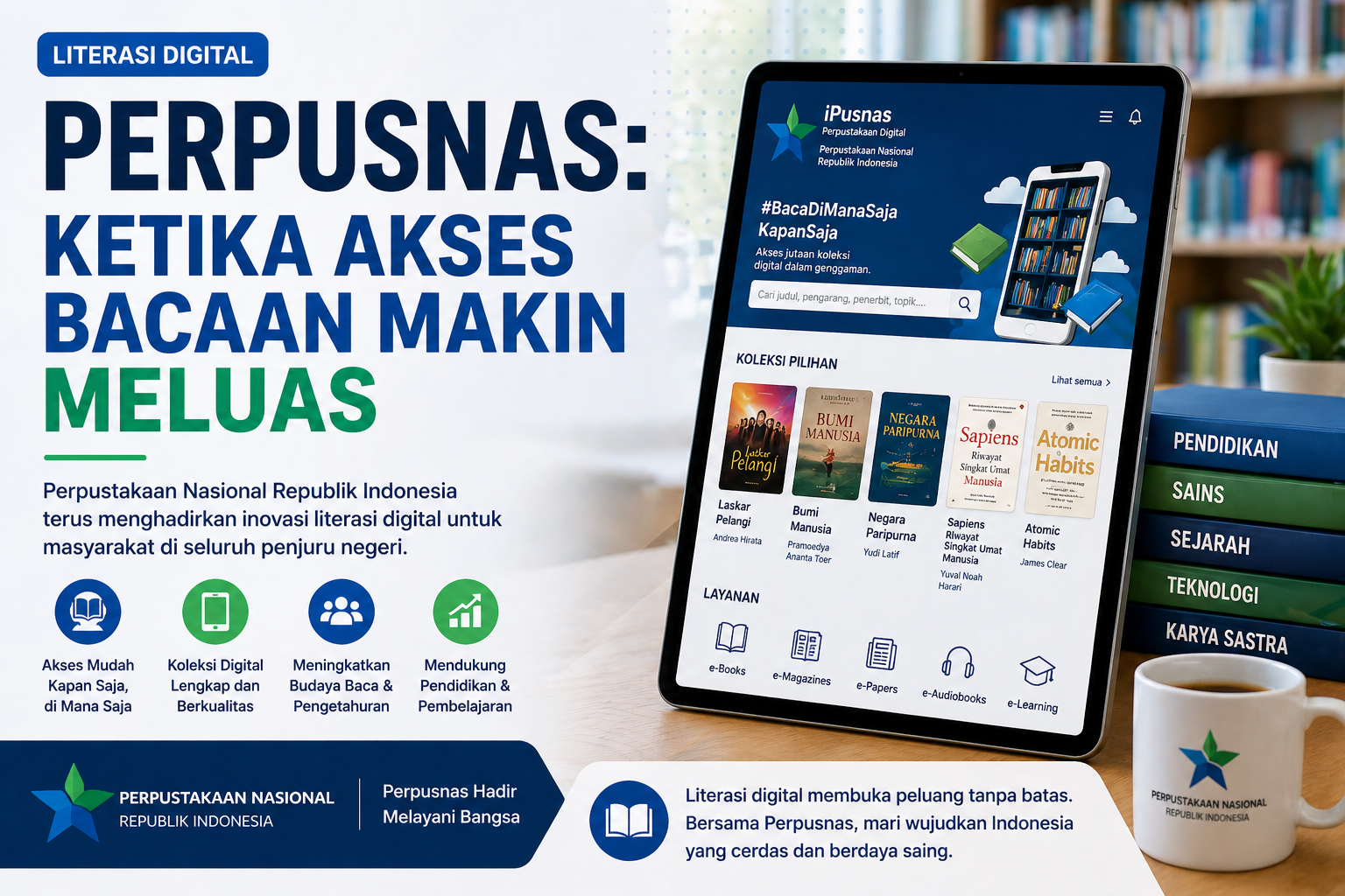Literasi Digital Perpusnas: Ketika Akses Bacaan Makin Meluas