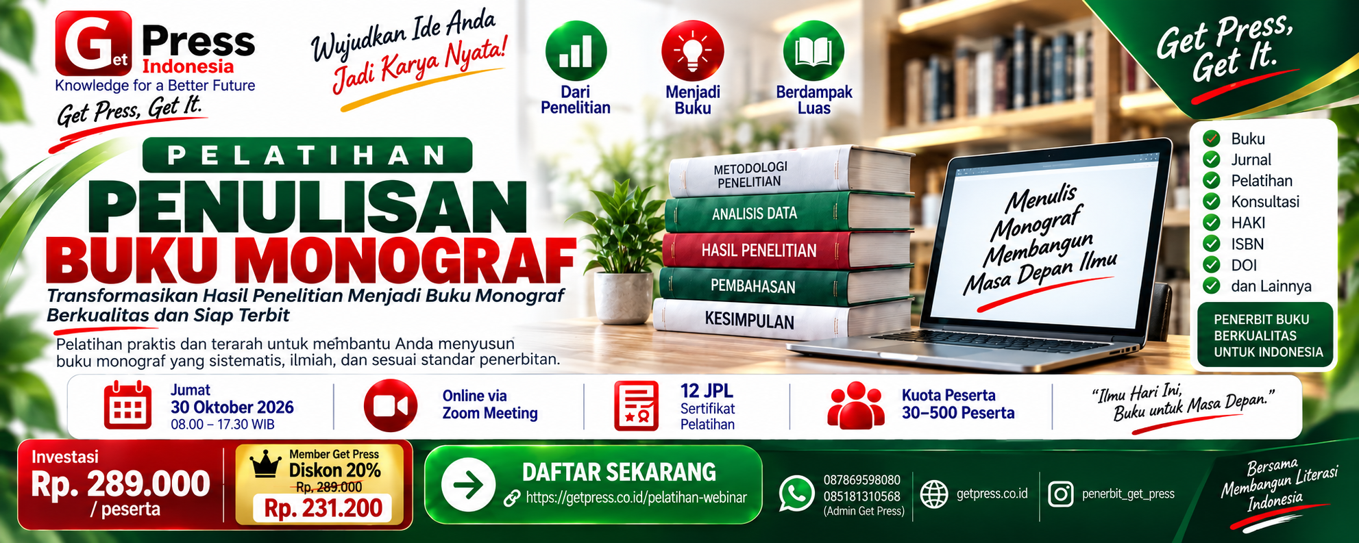 Pelatihan Penulisan Buku Monograf